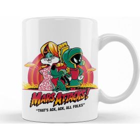 Baskı Dükkanı KB9551 Mars Attacks Porselen Kupa Bardak