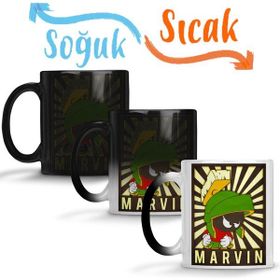 Baskı Dükkanı KB9558 Martian Marvin Porselen Kupa Bardak