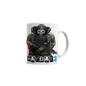 Baskı Dükkanı KB956 Payday 2 Skulldozer Porselen Kupa Bardak