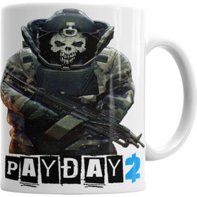 Baskı Dükkanı KB956 Payday 2 Skulldozer Porselen Kupa Bardak