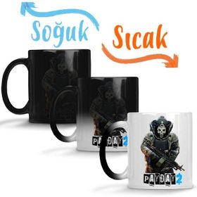 Baskı Dükkanı KB956 Payday 2 Skulldozer Porselen Kupa Bardak