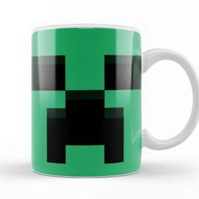 Baskı Dükkanı KB9587 Minecraft Creeper Porselen Kupa Bardak
