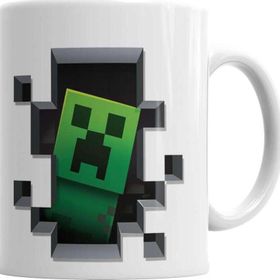 Baskı Dükkanı KB9587 Minecraft Creeper Porselen Kupa Bardak