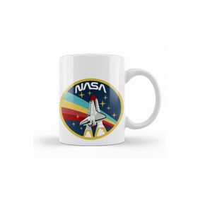 Baskı Dükkanı KB9605 Nasa Rocket Logo Porselen Kupa Bardak