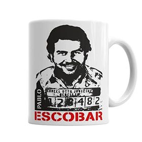 Baskı Dükkanı KB961 Pablo Escobar Porselen Kupa Bardak
