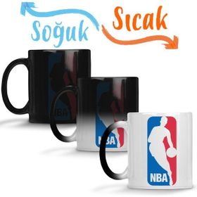 Baskı Dükkanı KB9612 Nba Logo Porselen Kupa Bardak