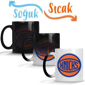 Baskı Dükkanı KB9619 New York Knicks Logo Porselen Kupa Bardak