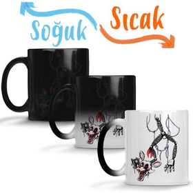 Baskı Dükkanı KB9625 Nightmare Withered Foxy Porselen Kupa Bardak