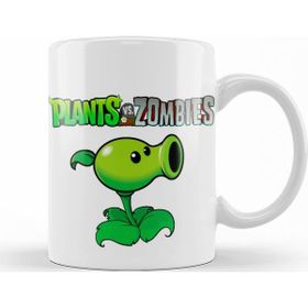Baskı Dükkanı KB9637 Peashooter Plants Ve Zombies Porselen Kupa Bardak
