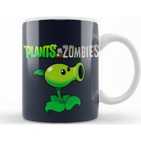 Baskı Dükkanı KB9637 Peashooter Plants Ve Zombies Porselen Kupa Bardak