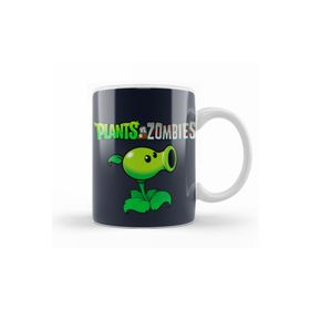 Baskı Dükkanı KB9638 Peashooter Plants Ve Zombies Porselen Kupa Bardak