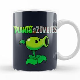 Baskı Dükkanı KB9638 Peashooter Plants Ve Zombies Porselen Kupa Bardak