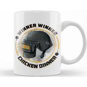 Baskı Dükkanı KB9674 Pubg Chicken Dinner Porselen Kupa Bardak