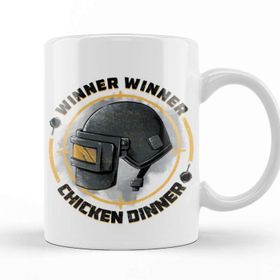 Baskı Dükkanı KB9674 Pubg Chicken Dinner Porselen Kupa Bardak