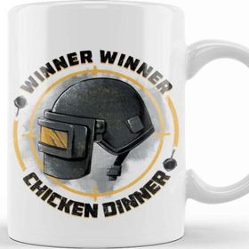 Baskı Dükkanı KB9674 Pubg Chicken Dinner Porselen Kupa Bardak