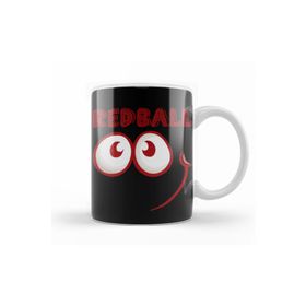Baskı Dükkanı KB9703 Red Ball 4 Smile Long Sleeve Porselen Kupa Bardak