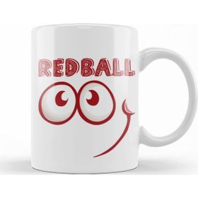 Baskı Dükkanı KB9703 Red Ball 4 Smile Long Sleeve Porselen Kupa Bardak