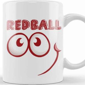 Baskı Dükkanı KB9703 Red Ball 4 Smile Long Sleeve Porselen Kupa Bardak