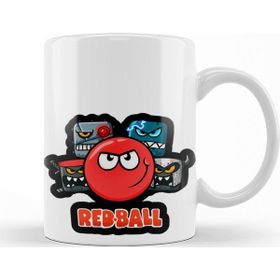 Baskı Dükkanı KB9706 Red Ball 4 The Crew Adesivo Porselen Kupa Bardak