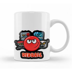Baskı Dükkanı KB9706 Red Ball 4 The Crew Adesivo Porselen Kupa Bardak