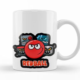 Baskı Dükkanı KB9706 Red Ball 4 The Crew Adesivo Porselen Kupa Bardak