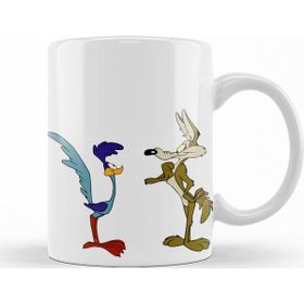 Baskı Dükkanı KB9722 Road Runner Ve Coyote Porselen Kupa Bardak