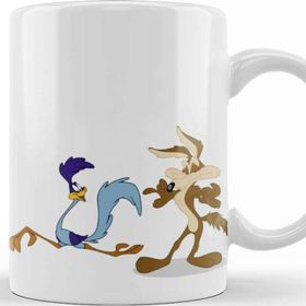 Baskı Dükkanı KB9722 Road Runner Ve Coyote Porselen Kupa Bardak
