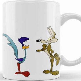 Baskı Dükkanı KB9722 Road Runner Ve Coyote Porselen Kupa Bardak