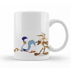 Baskı Dükkanı KB9723 Road Runner Ve Coyote Porselen Kupa Bardak