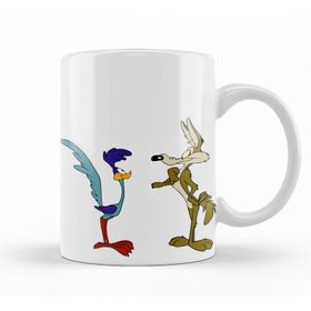 Baskı Dükkanı KB9723 Road Runner Ve Coyote Porselen Kupa Bardak