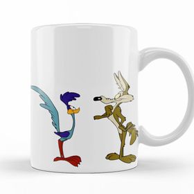Baskı Dükkanı KB9723 Road Runner Ve Coyote Porselen Kupa Bardak