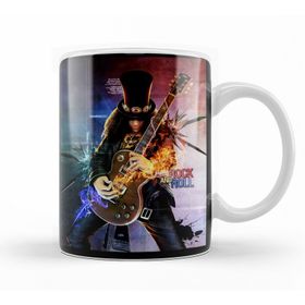 Baskı Dükkanı KB9753 Slash Rock Porselen Kupa Bardak