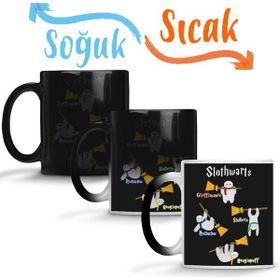 Baskı Dükkanı KB9755 Slothwarts Harry Potter Sloths Porselen Kupa Bardak