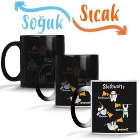 Baskı Dükkanı KB9755 Slothwarts Harry Potter Sloths Porselen Kupa Bardak