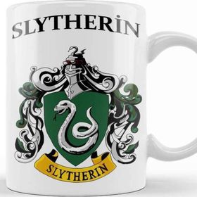 Baskı Dükkanı KB9759 Slytherin Porselen Kupa Bardak