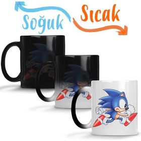 Baskı Dükkanı KB9766 Sonic Film Porselen Kupa Bardak