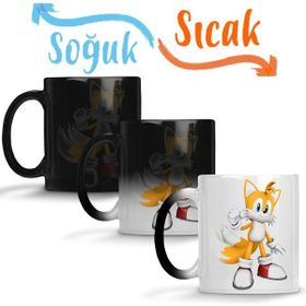 Baskı Dükkanı KB9770 Sonic Tail The Fox Porselen Kupa Bardak
