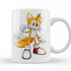 Baskı Dükkanı KB9770 Sonic Tail The Fox Porselen Kupa Bardak