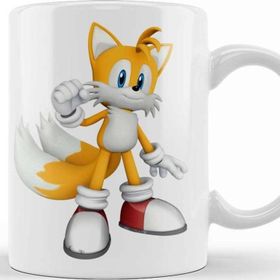 Baskı Dükkanı KB9770 Sonic Tail The Fox Porselen Kupa Bardak