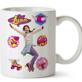 Baskı Dükkanı KB9795 Soy Luna Genç Kız Paten Porselen Kupa Bardak