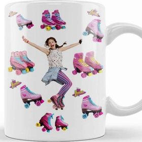 Baskı Dükkanı KB9796 Soy Luna Genç Kız Paten Porselen Kupa Bardak