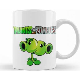 Baskı Dükkanı KB9801 Split Pea Plants Ve Zombies Porselen Kupa Bardak