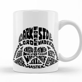 Baskı Dükkanı KB9808 Star Wars Typography Porselen Kupa Bardak