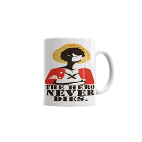 Baskı Dükkanı KB982 One Piece Luffy Mugiwara Porselen Kupa Bardak
