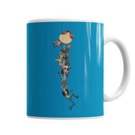 Baskı Dükkanı KB982 One Piece Luffy Mugiwara Porselen Kupa Bardak
