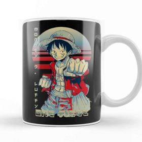 Baskı Dükkanı KB982 One Piece Luffy Mugiwara Porselen Kupa Bardak