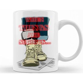 Baskı Dükkanı KB9833 Stranger Things Serious Things Porselen Kupa Bardak