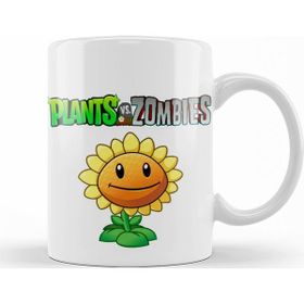 Baskı Dükkanı KB9835 Sunflower Plants Ve Zombies Porselen Kupa Bardak
