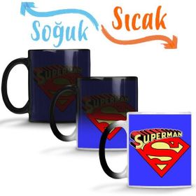 Baskı Dükkanı KB9837 Superman Red Son Superman Porselen Kupa Bardak
