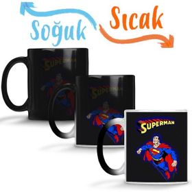 Baskı Dükkanı KB9837 Superman Red Son Superman Porselen Kupa Bardak